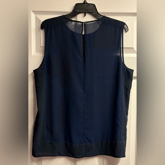 NWOT J Brand Navy/Black Tank Blouse Size Large - Picture 4 of 4